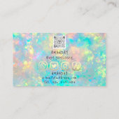 Logo Holografisch Logo QR-code sociale media Visitekaartje (Achterkant)