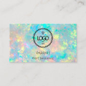 Logo Holografisch Logo QR-code sociale media Visitekaartje (Voorkant)