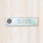 Logo Holografische Executive Manager toevoegen Deurbordje (Voorkant)