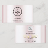 Logo Holographic Busine voor sociale media Logo QR Visitekaartje (Voorkant / Achterkant)