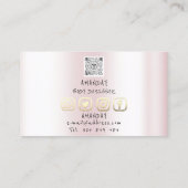 Logo Holographic Busine voor sociale media Logo QR Visitekaartje (Achterkant)