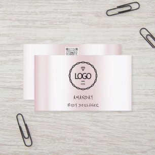 Logo Holographic Busine voor sociale media Logo QR Visitekaartje