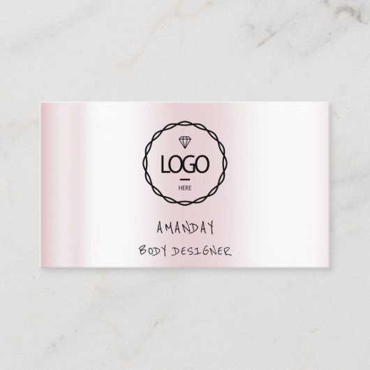 Logo Holographic Busine voor sociale media Logo QR Visitekaartje (Voorkant)