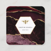 logo honingbijen vierkante visitekaartje (Voorkant)