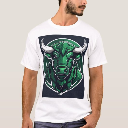 Logo Hoofd Kunst Dier. T-shirt (Voorkant)