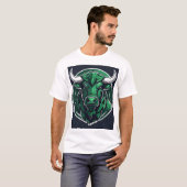 Logo Hoofd Kunst Dier. T-shirt (Voorkant volledig)
