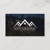 Logo Hoofdschot QR Code Review Real Estate Agent Visitekaartje (Voorkant)