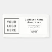 Logo, horizontale , kleine Sjabloon Spandoek (Horizontaal)