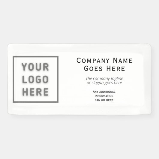 Logo, horizontale , kleine Sjabloon Spandoek (Horizontaal)