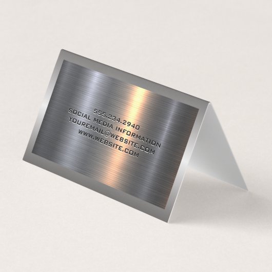 Logo | Hout-thuiszout en -hamer Visitekaartje (Achterkant)