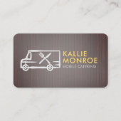 Logo Hout Visitekaartjes voor voedselbevoorrading (Voorkant)