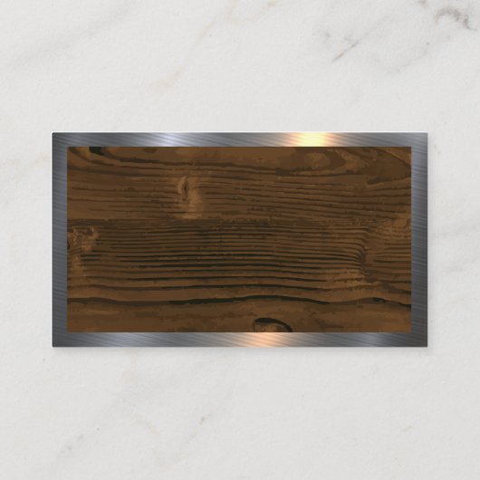 Logo | Houtmetaal | Handgereedschap Visitekaartje (Achterkant)