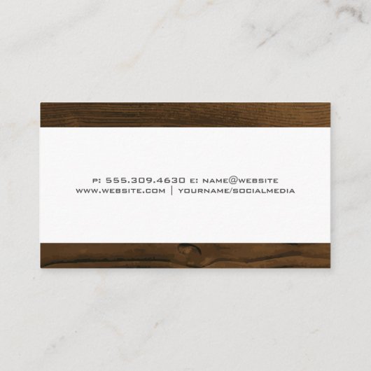 Logo | Houtsim Visitekaartje (Achterkant)