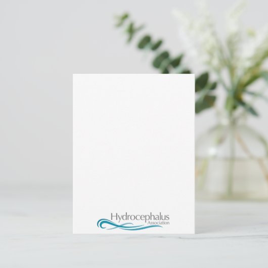 Logo Hydrocephalus Association Briefkaart (Staand voorkant)