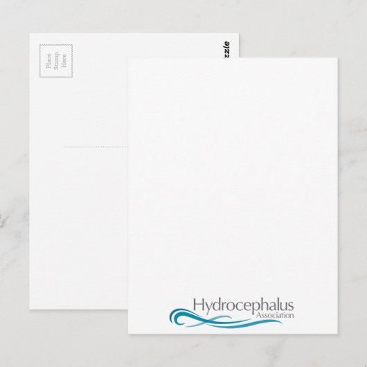 Logo Hydrocephalus Association Briefkaart (Voorkant / Achterkant)