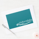 Logo Hydrocephalus Association Rechthoekige Sticker (Envelop)
