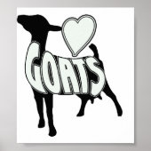 LOGO ICON POSTER HART LOVE GOATS (Voorkant)