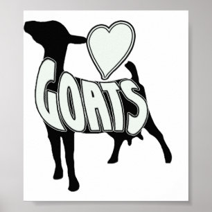 LOGO ICON POSTER HART LOVE GOATS