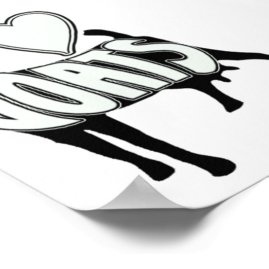 LOGO ICON POSTER HART LOVE GOATS (Hoek)