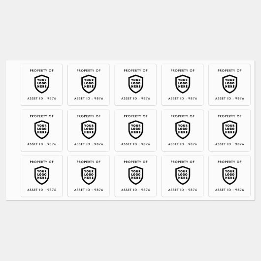 LOGO ID | Eigendom van het bedrijf Labels (Vel)