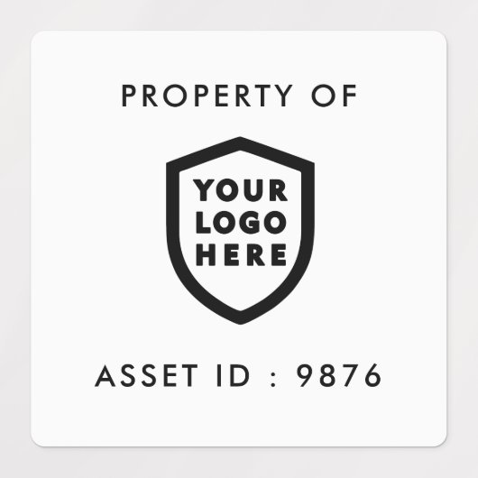 LOGO ID | Eigendom van het bedrijf Labels (Design 2)