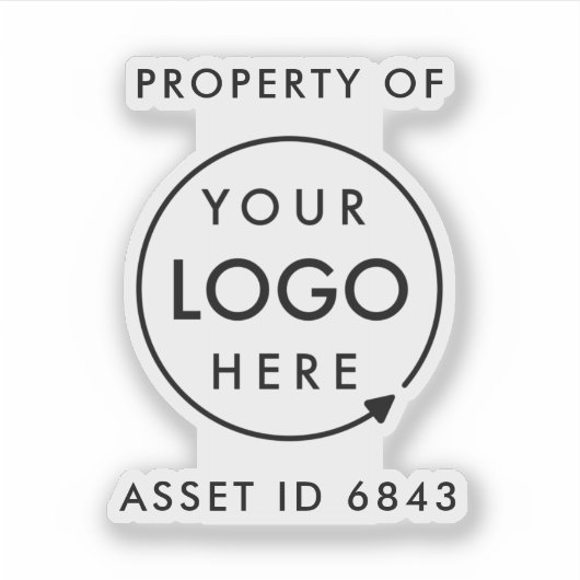 LOGO ID | Eigendom van het bedrijf Sticker (Voorkant)