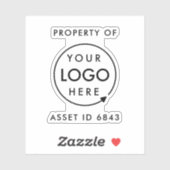 LOGO ID | Eigendom van het bedrijf Sticker (Vel)