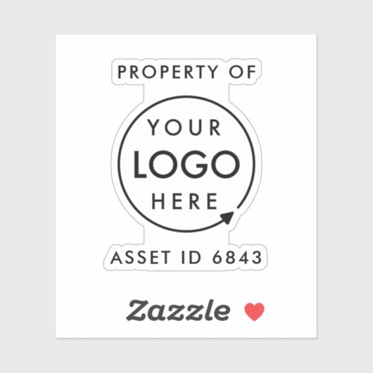 LOGO ID | Eigendom van het bedrijf Sticker (Vel)