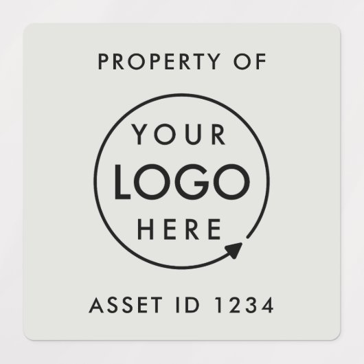 LOGO ID | Silver Grey Business Property van Labels (Design 1)