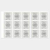 LOGO ID | Silver Grey Business Property van Labels (Vel)