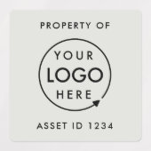 LOGO ID | Silver Grey Business Property van Labels (Design 2)