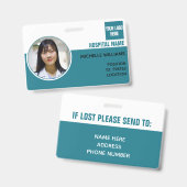 Logo-ID voor aangepaste personeelsfoto Badge (Voor- en achterkant)