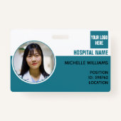 Logo-ID voor aangepaste personeelsfoto Badge (Voorkant)