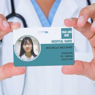 Logo-ID voor aangepaste personeelsfoto Badge