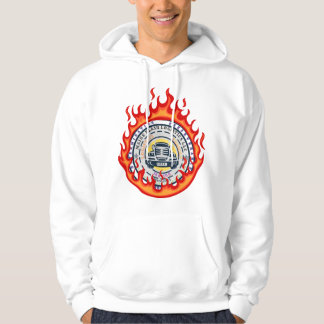 Logo in brand hoodie
