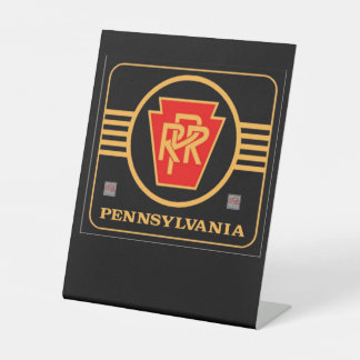 Logo in Pennsylvania Reclamebord Met Voetstuk
