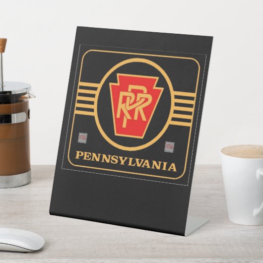 Logo in Pennsylvania Reclamebord Met Voetstuk (Insitu)