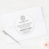 Logo Ingrediënten Product Professioneel Etiket (Envelop)