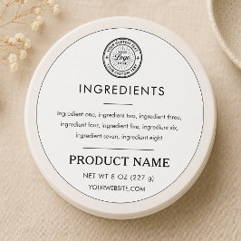 Logo Ingrediënten Product Professioneel Etiket