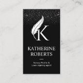 Logo Initiaal van het Notarische Ondertekening van Visitekaartje (Voorkant)