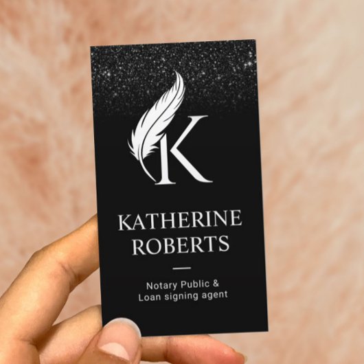 Logo Initiaal van het Notarische Ondertekening van Visitekaartje