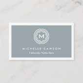 LOGO initiaal voor STUDENTEN/UNIVERSITEIT (grijs) Contactkaartje (Voorkant)