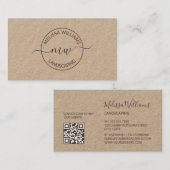  Logo Initials Kraft Visitekaartje (Voorkant / Achterkant)