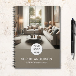 Logo interieurontwerper Foto Taupe Notitieboek