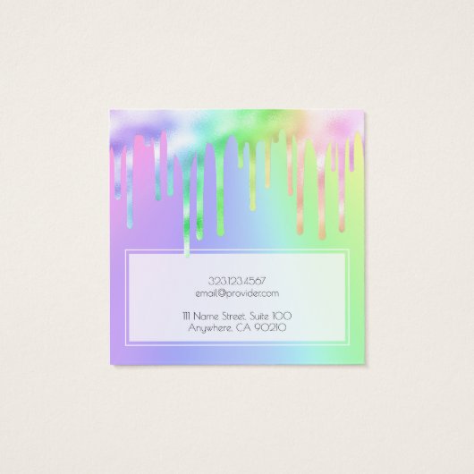 Logo Iridescent Slime Drivers die Kaart voor beeld (Achterkant)