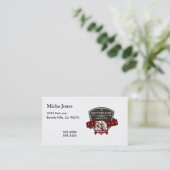 Logo Jouw naam fiets bedrijf aanpassen Visitekaartje (Staand voorkant)