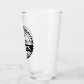  Logo Jouw naam Fles Pet Cirkel Retro Glas (Links)