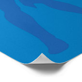 Logo Justice League en Solid Character Background Poster (Hoek)