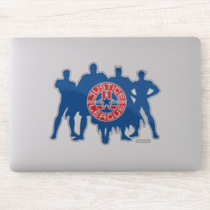 Logo Justice League en Solid Character Background Sticker