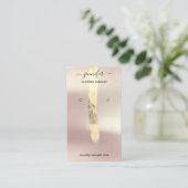 Logo juwelen Kaart Social Media Gold Roos Visitekaartje (Staand voorkant)